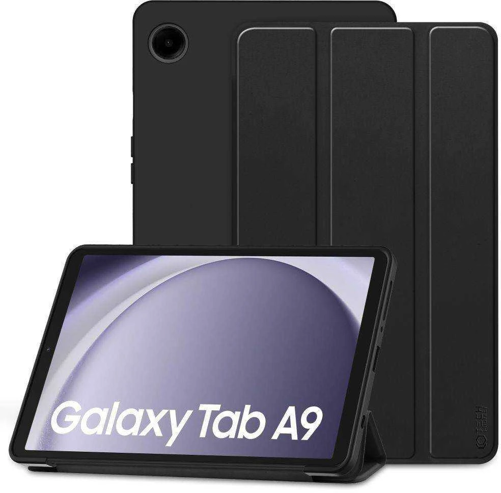 Dėklas Tech-Protect SmartCase, skirtas Samsung Galaxy Tab A9 8.7" X110 / X115, Juodos spalvos