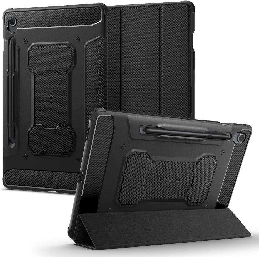 Spigen Rugged Armor Pro dėklas skirtas Samsung Galaxy Tab S9 FE 10.9'' X510 / X516B – juodos spalvos