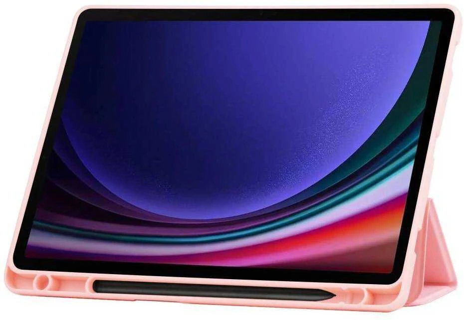 Dėklas Samsung Galaxy Tab S9 FE 10.9 Tech-Protect SC Pen rožinės spalvos