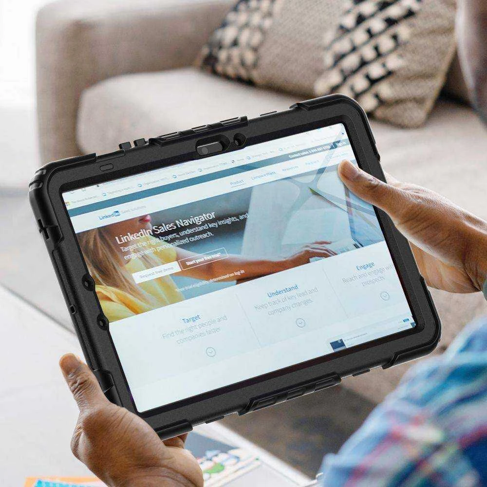 Dėklas Samsung Galaxy Tab S9 FE 10.9 Tech-Protect Solid360 juodos spalvos