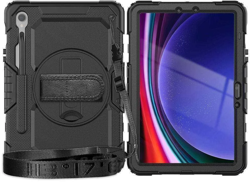 Dėklas Samsung Galaxy Tab S9 FE 10.9 Tech-Protect Solid360 juodos spalvos