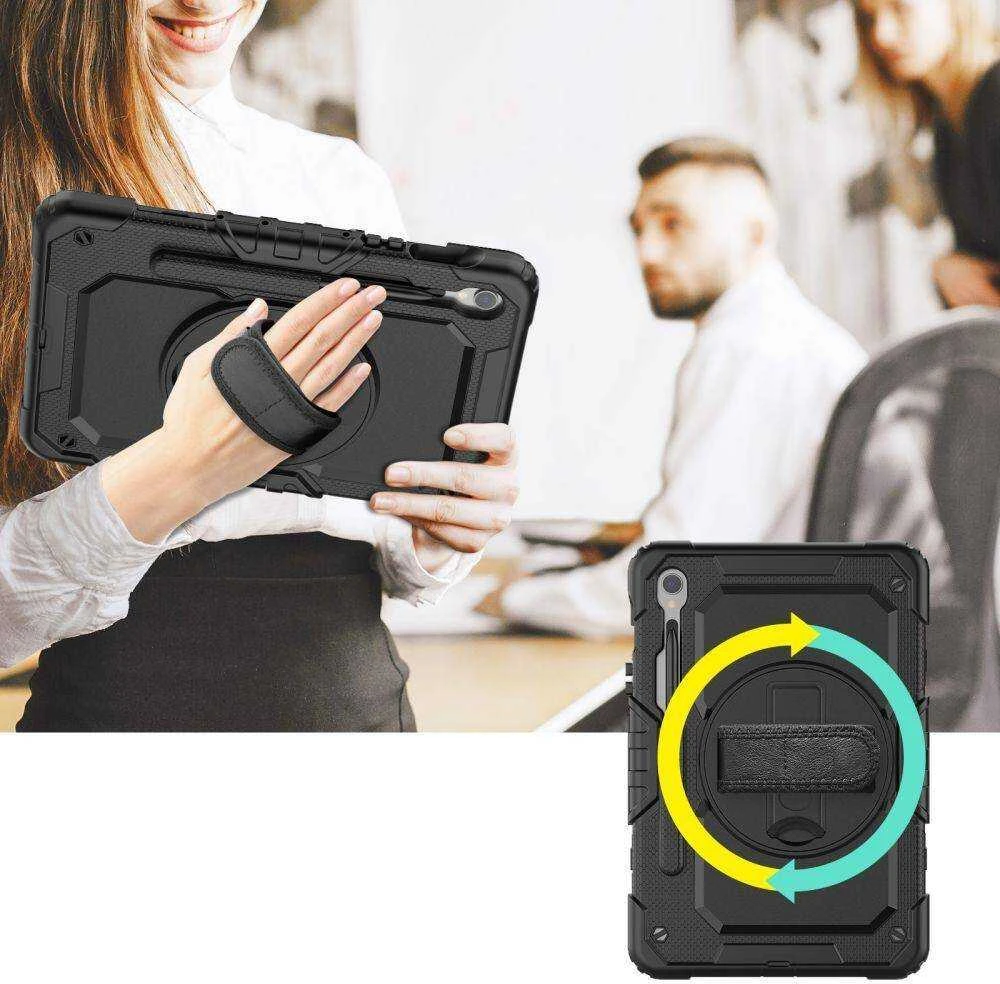 Dėklas Samsung Galaxy Tab S9 FE 10.9 Tech-Protect Solid360 juodos spalvos