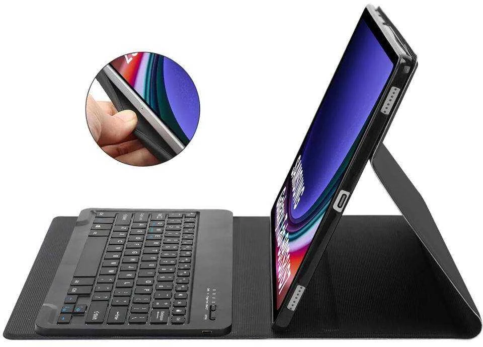 Dėklas Samsung Galaxy Tab S9 FE 10.9 Tech-Protect SC Pen + Klaviatūra juodos spalvos