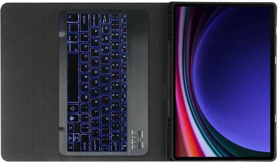 Dėklas Samsung Galaxy Tab S9+ FE 12.4 Tech-Protect SC Pen + Klaviatūra juodos spalvos