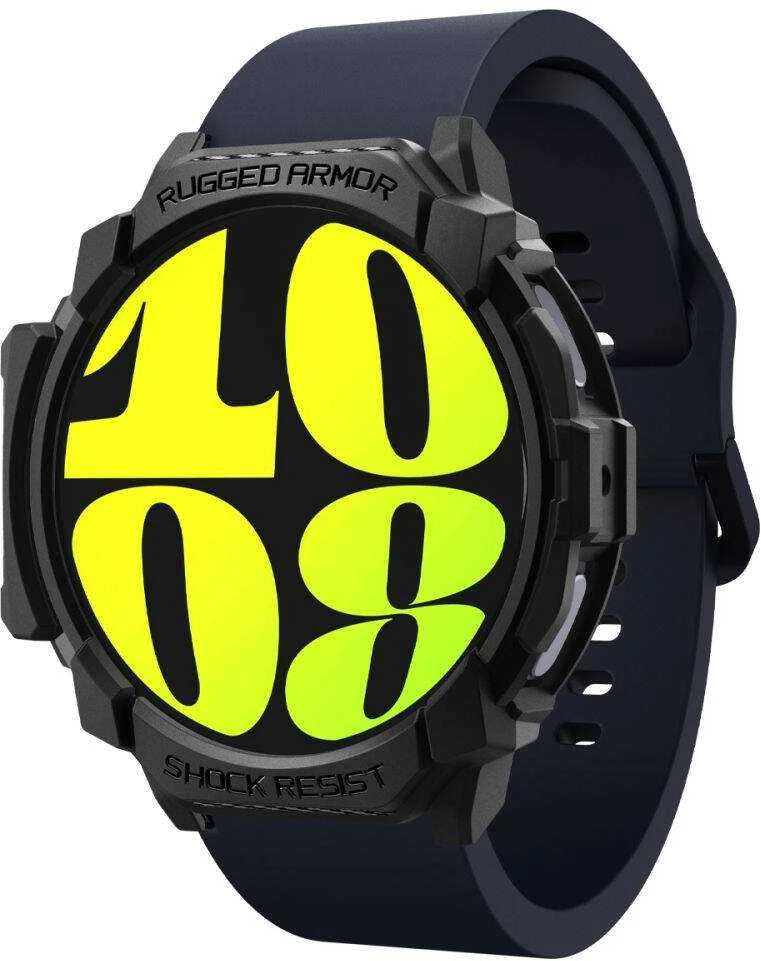 „Spigen Rugged Armor“ dėklas, skirtas „Samsung Galaxy Watch 7“ 44 mm (matinis juodas)