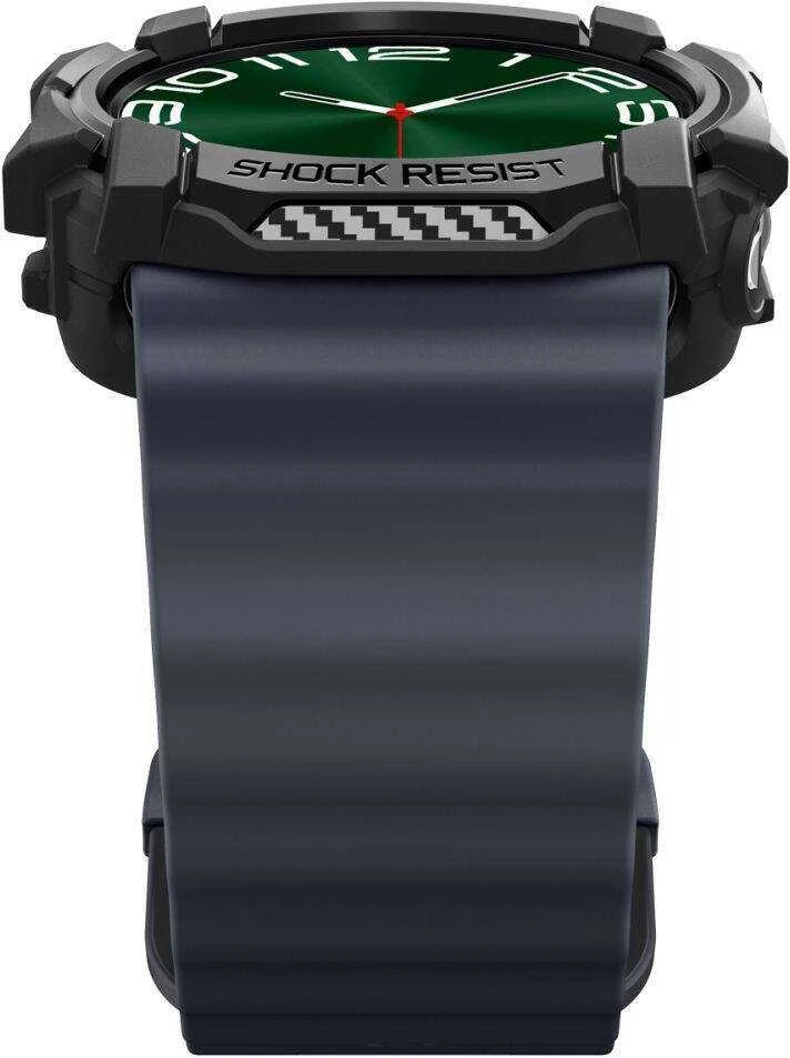 Dėklas Samsung Galaxy Watch 7 (44 mm) Spigen Rugged Armor Matte juodos spalvos
