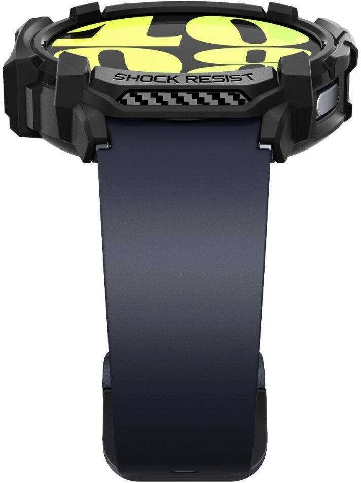 „Spigen Rugged Armor“ dėklas, skirtas „Samsung Galaxy Watch 7“ 44 mm (matinis juodas)