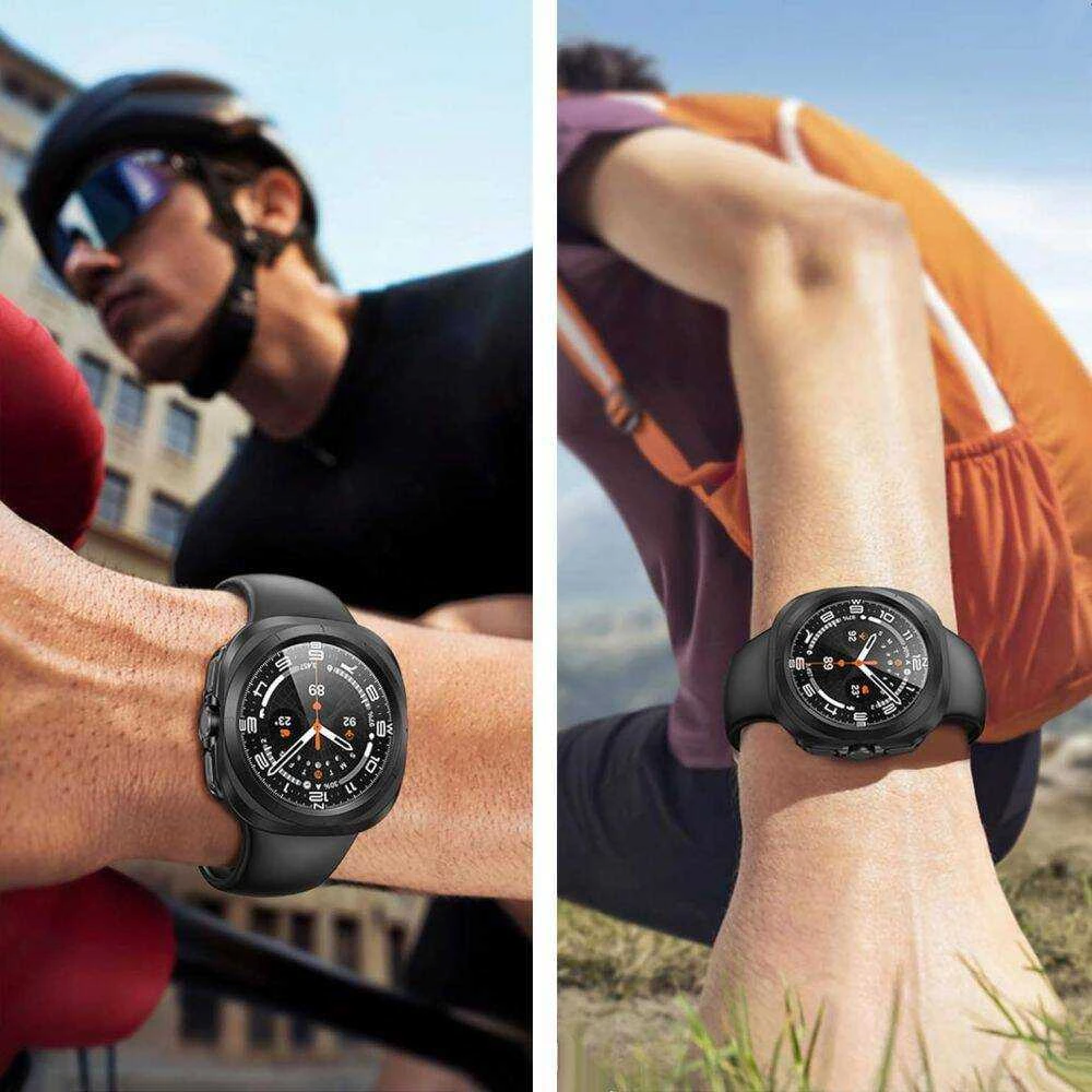 Dėklas Samsung Galaxy Watch Ultra (47mm) Tech-Protect Defense360 juodos spalvos