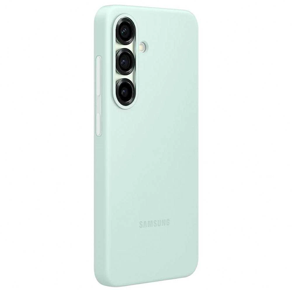 Samsung Galaxy S25 silikoninis dėklas mėtinis