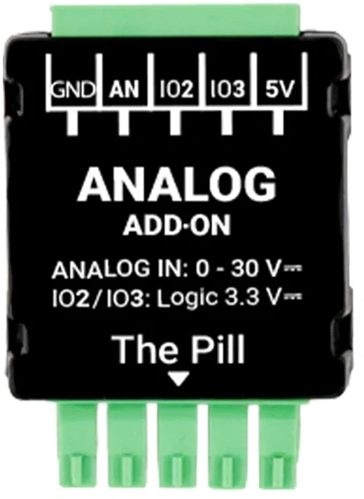 Shelly Analog 0-30V Add-on analoginių įėjimų modulis