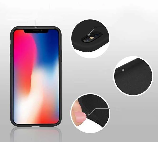 dėklas silikoninis XIAOMI REDMI 8A juodos spalvos