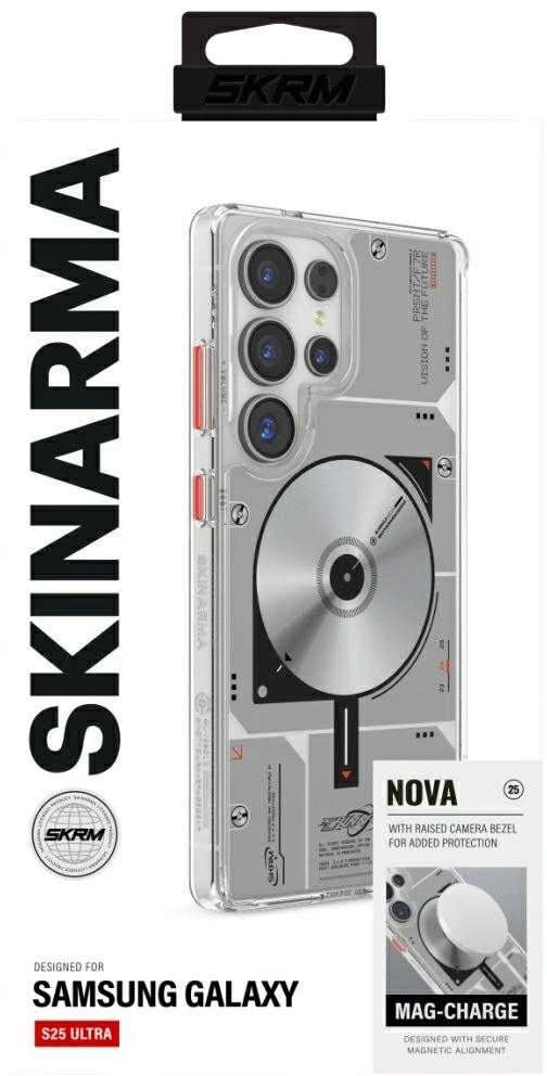 Dėklas Skinarma Nova MagSafe Samsung Galaxy S25 Ultra skaidrus