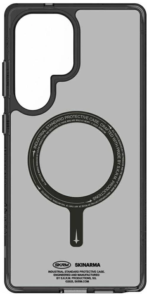 Dėklas Skinarma Saido MagSafe skirtas Samsung Galaxy S25 Ultra juodos spalvos