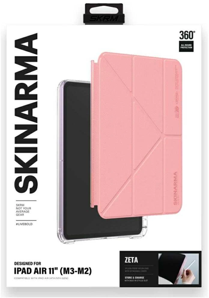 Dėklas Skinarma Zeta Apple iPad Air 11″ (M2/M3/5Gen/4Gen) rožinės spalvos