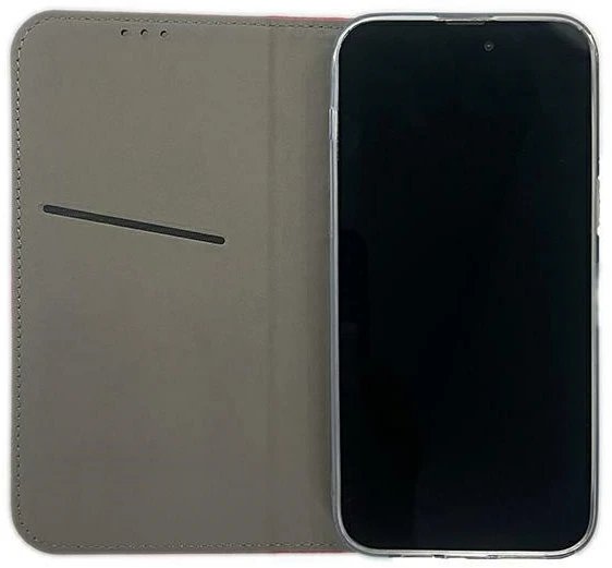 Dėklas Smart Magnet book Apple iPhone 15 6.1″ raudonos spalvos