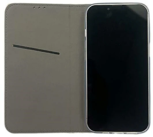 Dėklas Smart Magnet book Apple iPhone 15 pro 6.1″ aukso spalvos