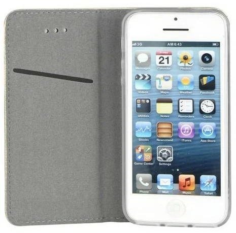 Dėklas Smart Magnet book Honor Magic5 Pro aukso spalvos