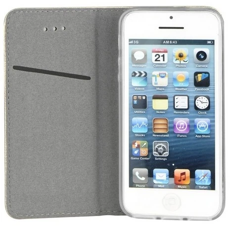 Dėklas Smart Magnet book Xiaomi Mi 10T Pro 5G aukso spalvos