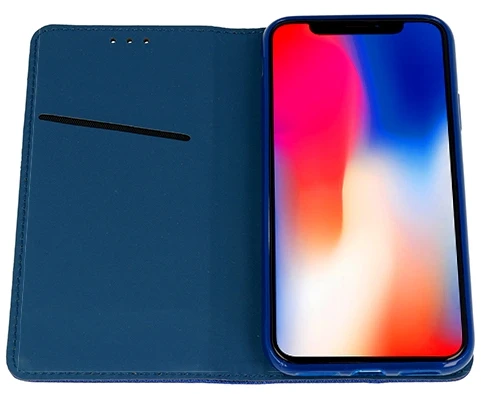 Dėklas Smart Magnet knygutės tipo Xiaomi Redmi 12 mėlynos spalvos