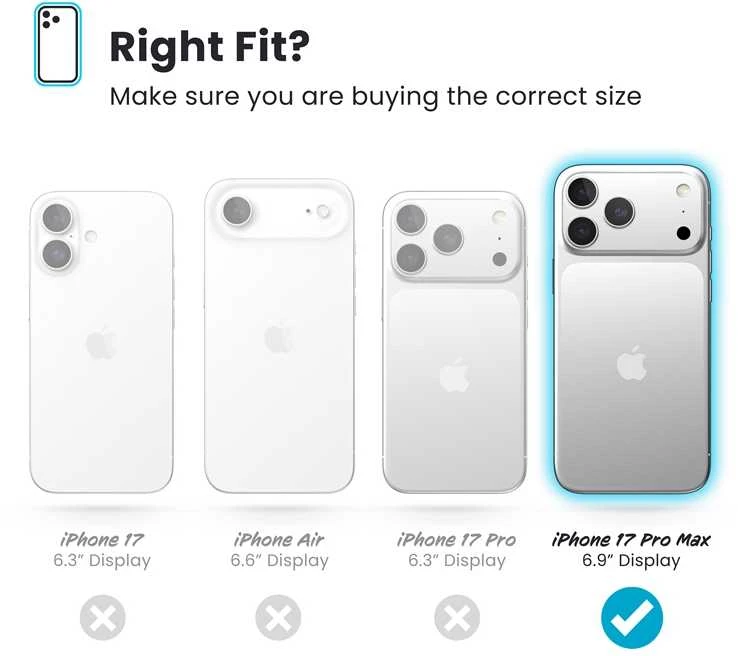 Dėklas Speck Presidio2 Grip MagSafe - Apple iPhone 17 Pro Max Case Deep Sea/Sidabrinis Metallic