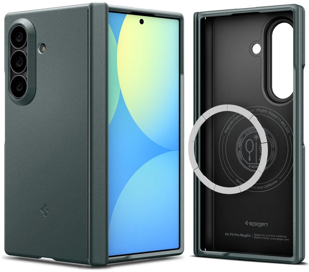 Dėklas SPIGEN AIR FIT PRO MAGSAFE GALAXY Z FOLD 8 ULTRA ABYSS Žalias