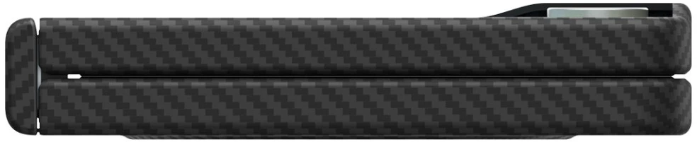 Dėklas Spigen Air Skin Aramid Mag MagSafe skirtas Samsung Galaxy Z Flip8 juodos spalvos