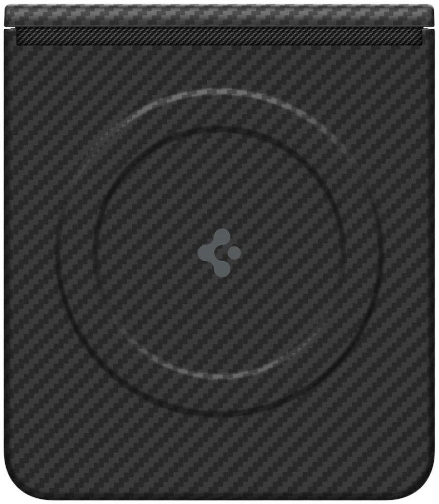 Dėklas Spigen Air Skin Aramid Mag MagSafe skirtas Samsung Galaxy Z Flip8 juodos spalvos