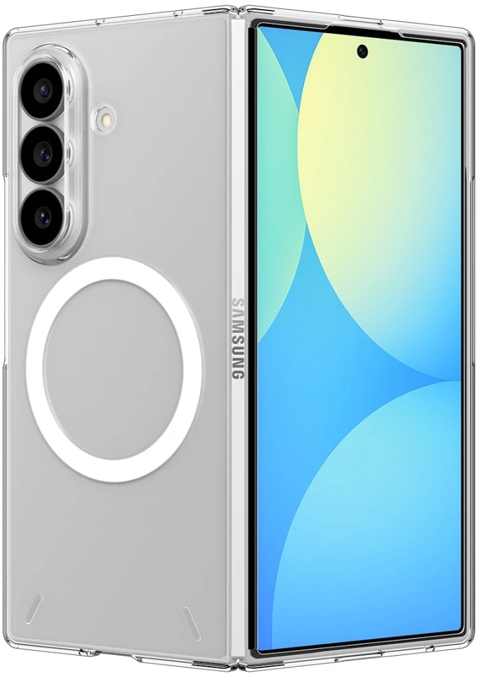 Dėklas Spigen Air Skin MagSafe skirtas Samsung Galaxy Z Fold8 Ultra skaidrus baltos spalvos