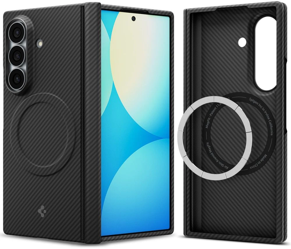 Dėklas SPIGEN AIRSKIN ARAMID MAGSAFE GALAXY Z FOLD 8 ULTRA Juodas