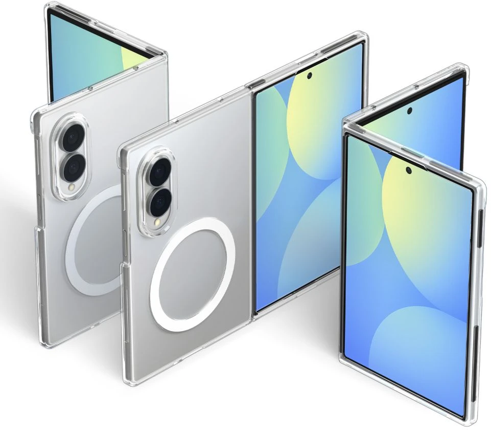 Dėklas SPIGEN AIRSKIN MAGSAFE GALAXY Z FOLD 8 SKAIDRUS/Baltas