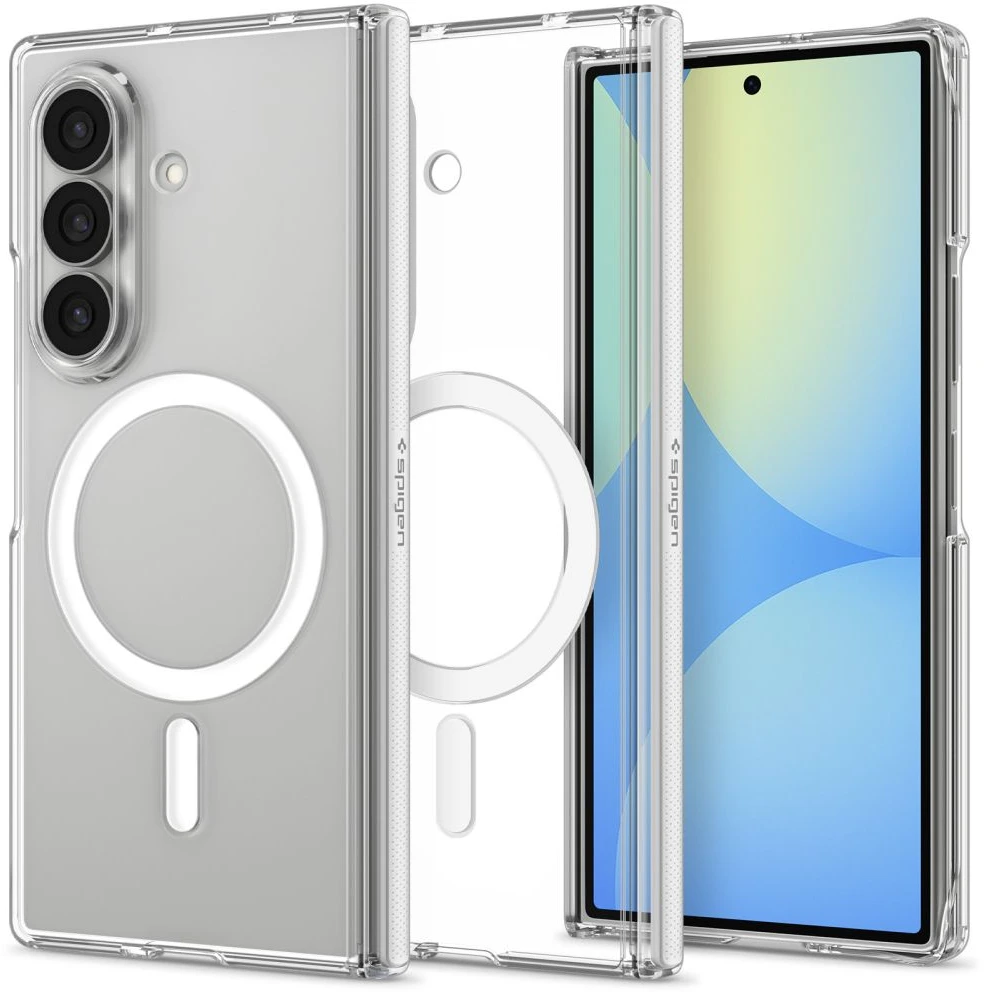Dėklas SPIGEN AIRSKIN ZERO MAGSAFE GALAXY Z FOLD 8 YPAČ SKAIDRUS/Baltas