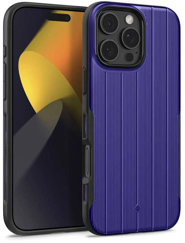 Dėklas Spigen „Caseology Dual Grip MagSafe“, kobalto spalvos, mėlynas - iPhone 16 Pro
