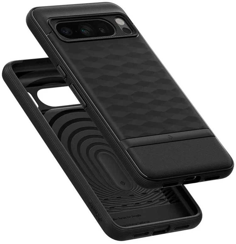 Dėklas Spigen Caseology Parallax matte juodas - Google Pixel 8 Pro