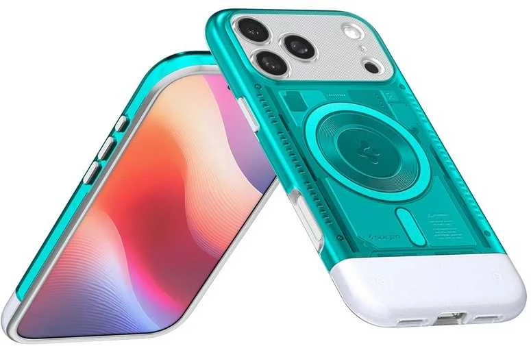 Dėklas „Spigen Classic C1 MagSafe“, bondi mėlyna – „iPhone 17 Pro Max“