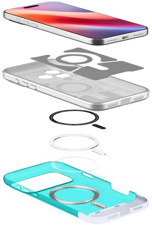 Dėklas Spigen Classic C1 MagSafe, bondi mėlynas - iPhone 17 Pro