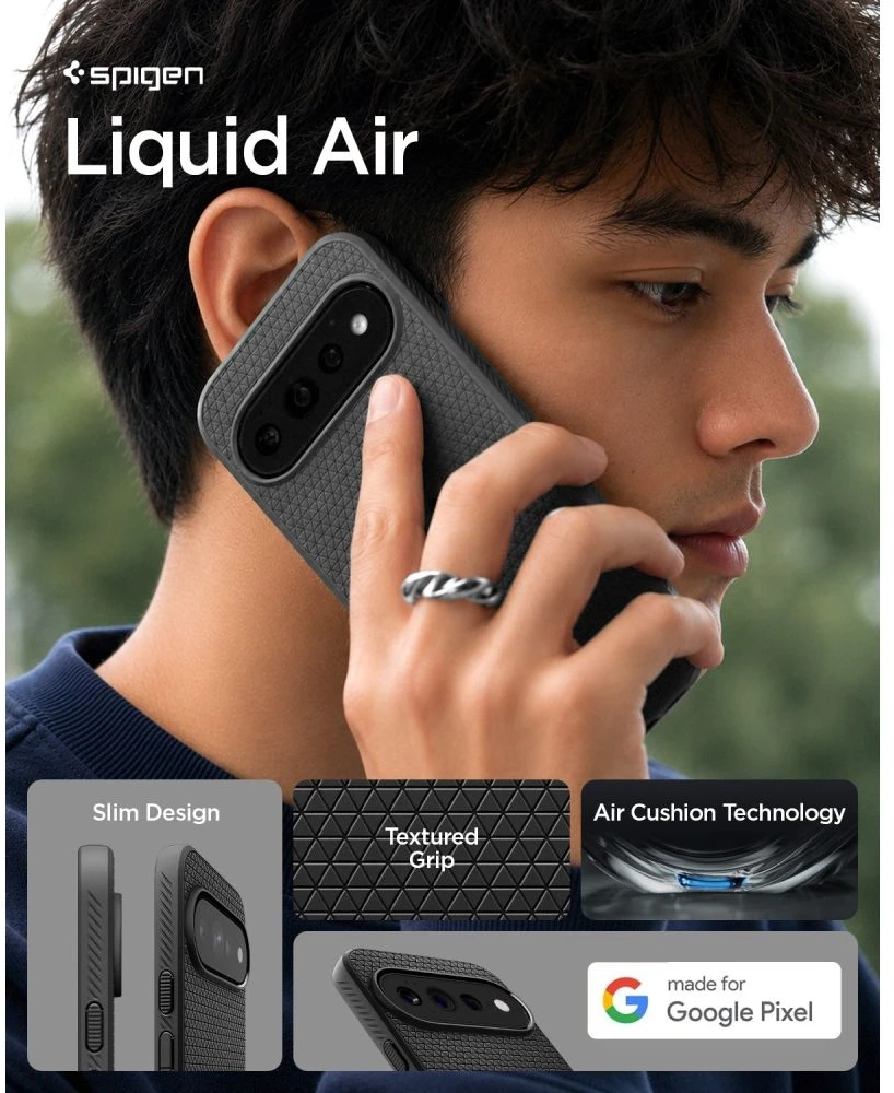 Dėklas SPIGEN LIQUID AIR GOOGLE PIXEL 11 PRO XL MATINIS Juodas