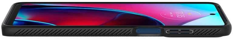 Dėklas Spigen Liquid Air, juodas - Motorola Moto G Stylus 2022
