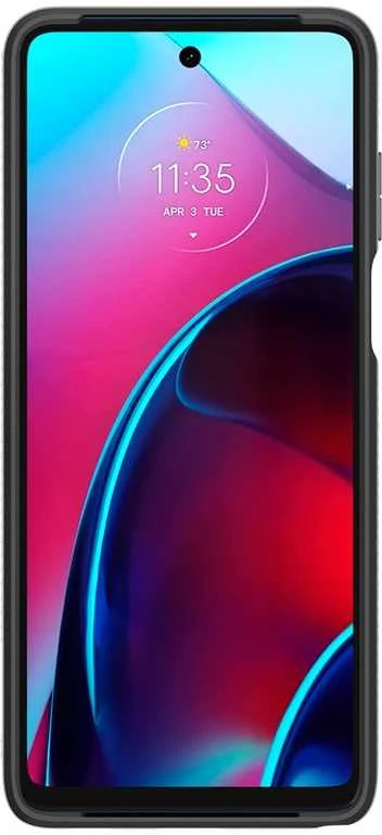 Dėklas Spigen Liquid Air, juodas - Motorola Moto G Stylus 2022