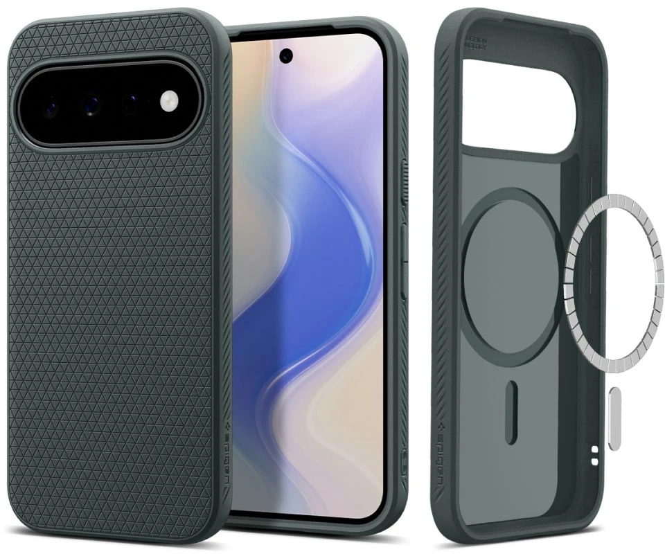 Dėklas SPIGEN LIQUID AIR MAG MAGSAFE GOOGLE PIXEL 11 ABYSS Žalias
