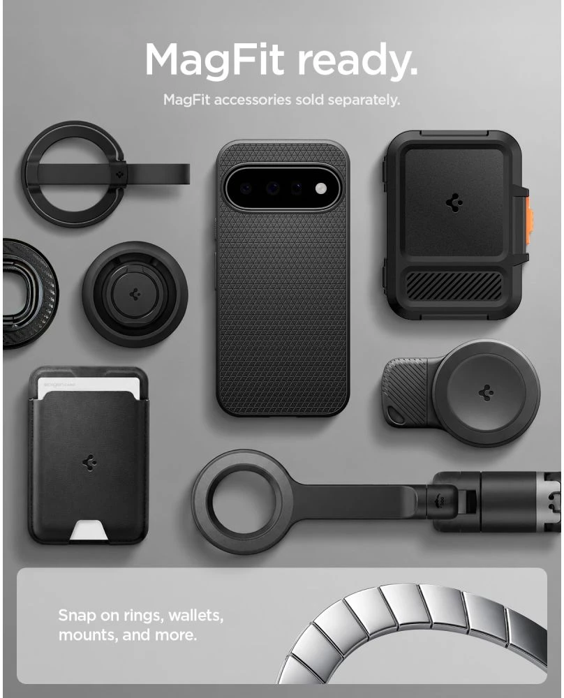 Dėklas SPIGEN LIQUID AIR MAG MAGSAFE GOOGLE PIXEL 11 MATINIS Juodas