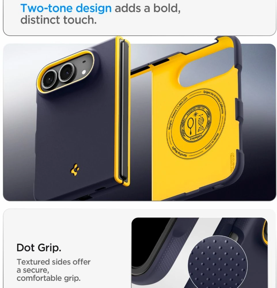 Dėklas Spigen NANO POP HYBRID MAG MAGSAFE IPHONE DUO MĖLYNA (BLUEBERRY NAVY)