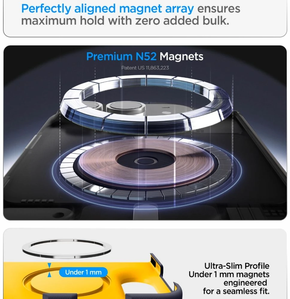 Dėklas Spigen NANO POP HYBRID MAG MAGSAFE IPHONE DUO MĖLYNA (BLUEBERRY NAVY)
