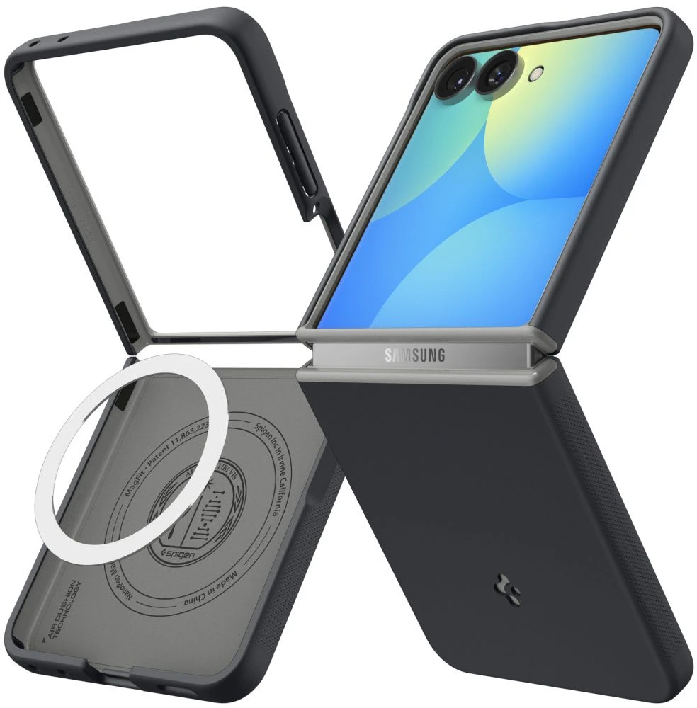 Dėklas SPIGEN NANO POP MAGSAFE GALAXY Z FLIP 8 Juodas (Juodas SESAME)