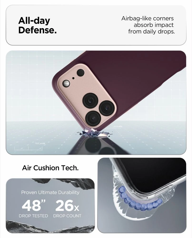Dėklas Spigen Nano Pop MagSafe iPhone 17 Pro / 18 Pro BURGUNDY BEAN
