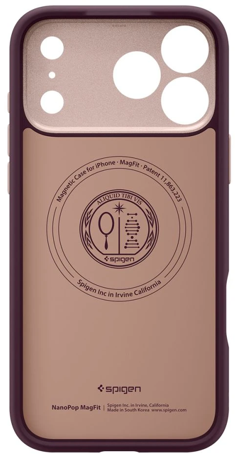 Dėklas Spigen Nano Pop MagSafe iPhone 17 Pro / 18 Pro BURGUNDY BEAN