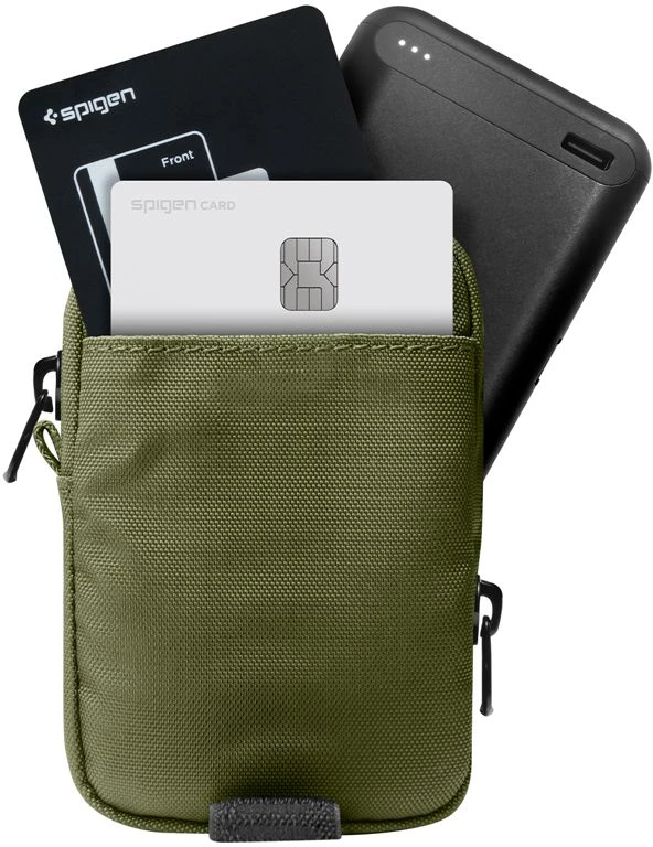 Spigen Portable Organizer Pouch TintapZip MagSafe, olive žalias