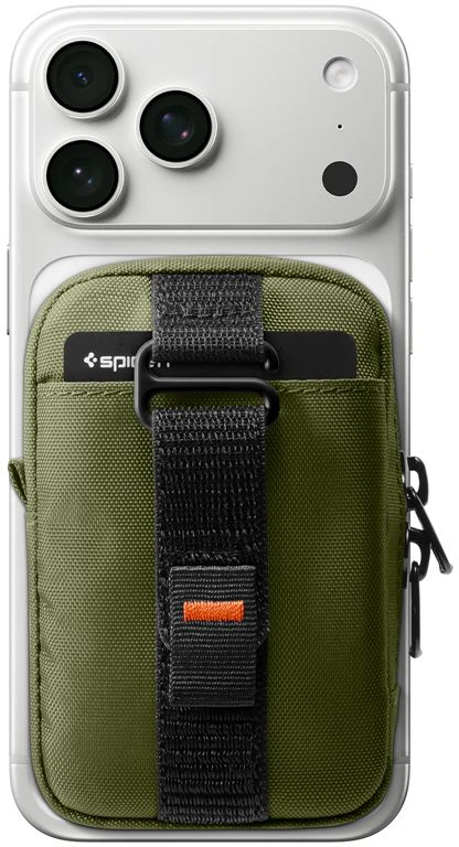 Spigen Portable Organizer Pouch TintapZip MagSafe, olive žalias
