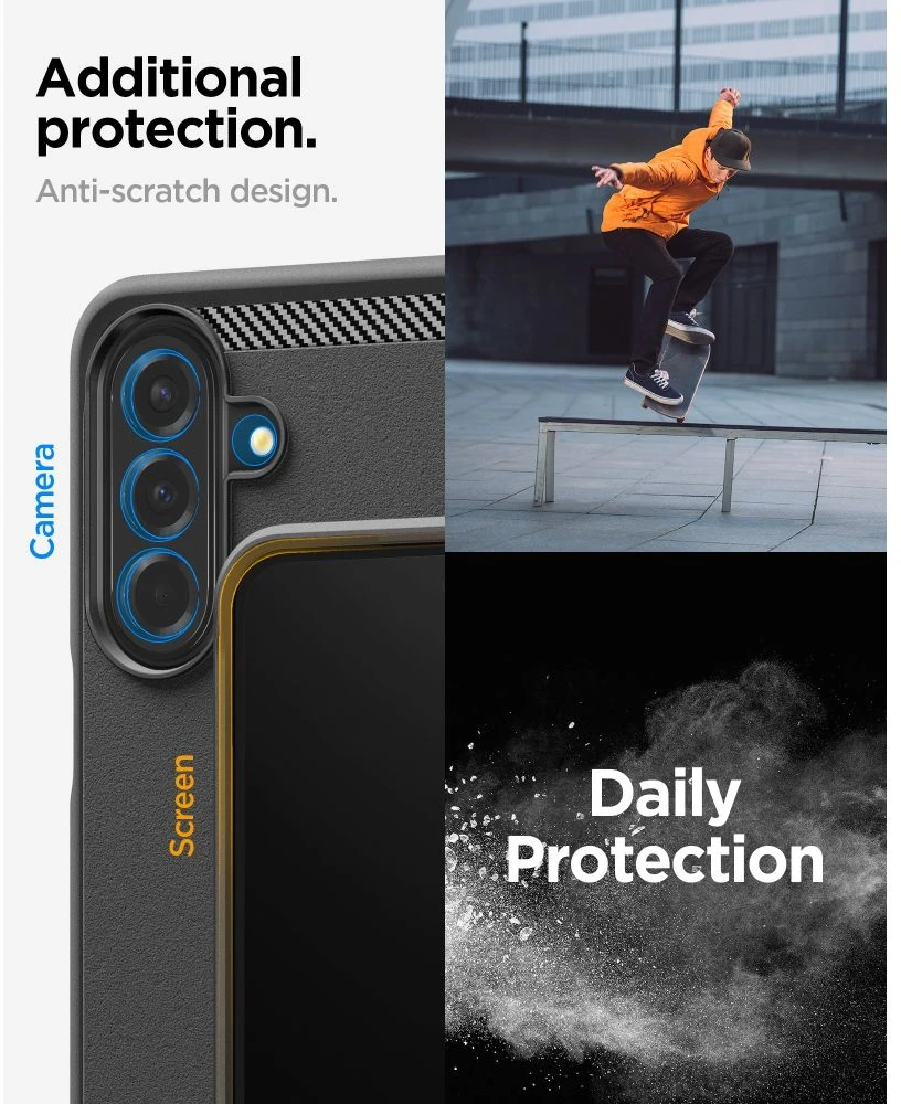 Dėklas SPIGEN RUGGED ARMOR GALAXY A27 5G MATINIS Juodas
