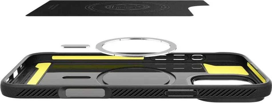 Dėklas Spigen Rugged Armor MagSafe do Apple iPhone 16 Pro Max – dėklas telefonui juodos spalvos