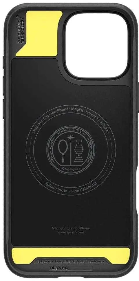 Dėklas Spigen Rugged Armor MagSafe do Apple iPhone 16 Pro Max – dėklas telefonui juodos spalvos